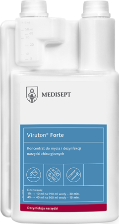 MEDISEPT Viruton Forte skoncentrowany płyn do dezynfekcji narzędzi 1000ml, EAN 5907626633276