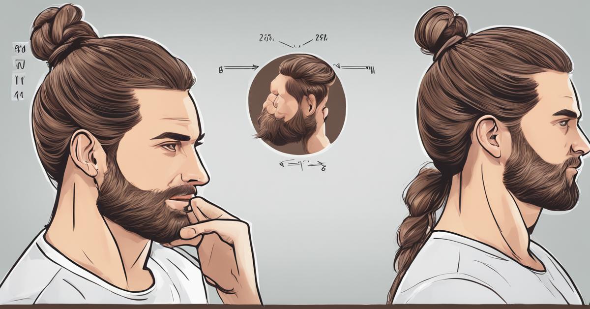 Krok po kroku jak zrobić man bun.