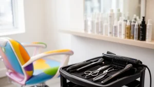 Nowoczesny salon fryzjerski oferujący profesjonalne usługi jako fryzjer dziecięcy w przyjaznym otoczeniu.